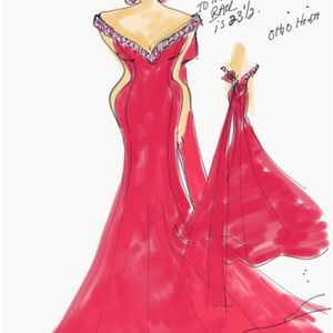 Custom gown by Jovani.